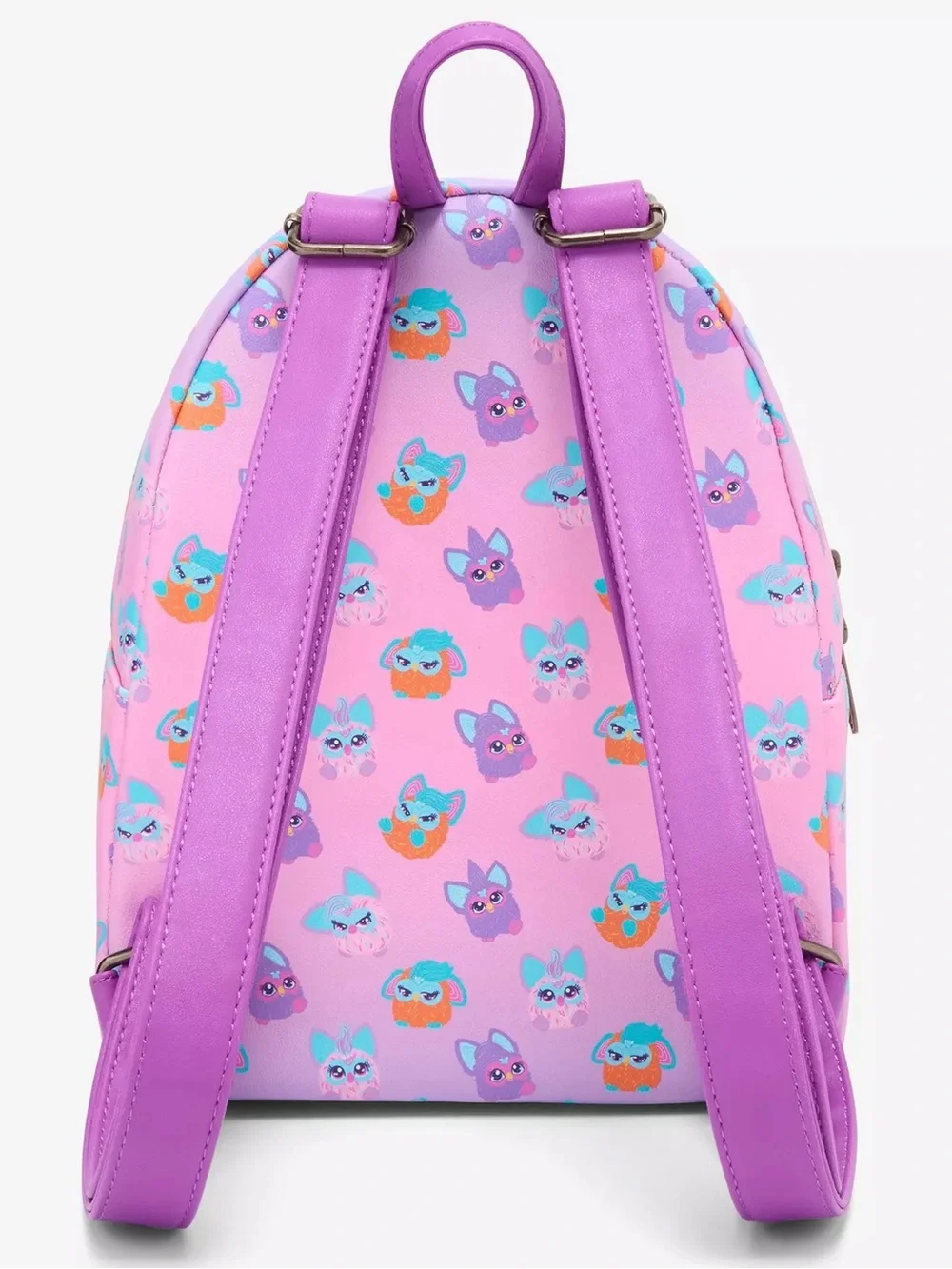 Loungefly Furby Friends Pink & Purple All Over Print Mini Backpack
